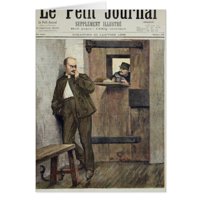 Alfred Dreyfus en prison (Devant)
