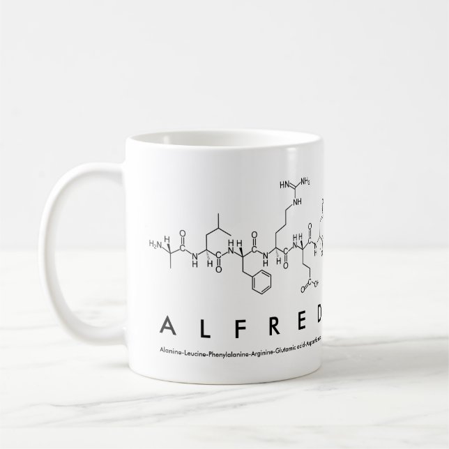 Alfred peptide nom mug (Gauche)