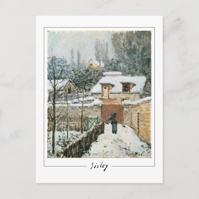Alfred Sisley #1 - Carte postale d'art fin (Devant)