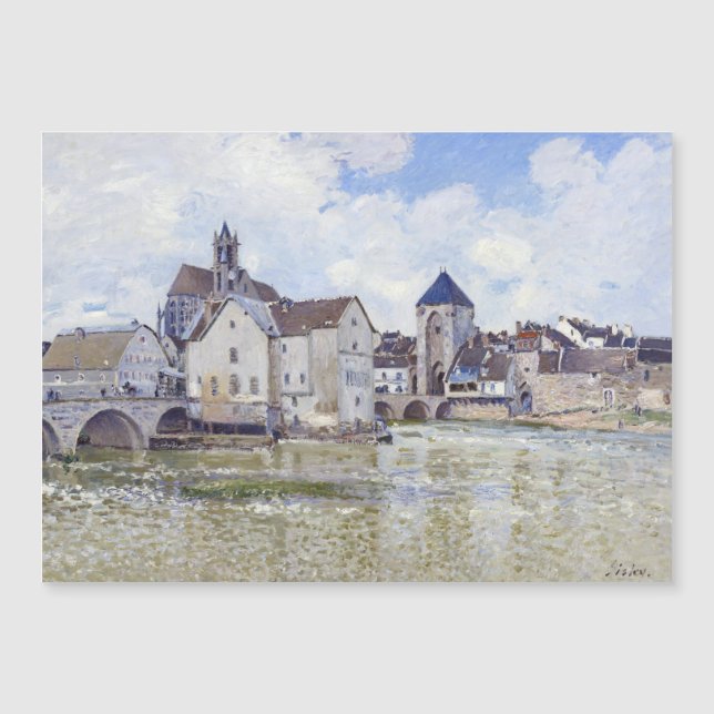 Alfred Sisley Bâtiments et ponts avec l'eau (Devant)