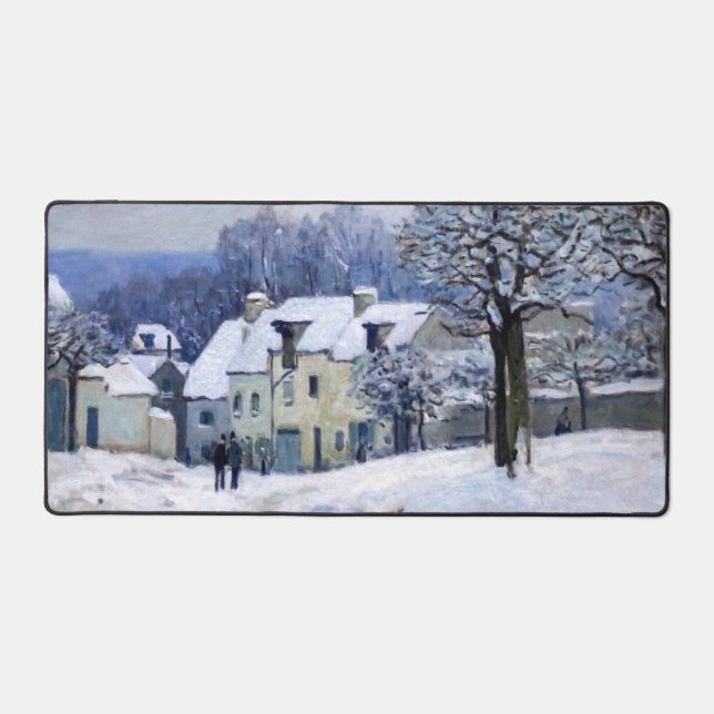 Alfred Sisley - Place Chenil à Marly, Effet de nei (Recto)