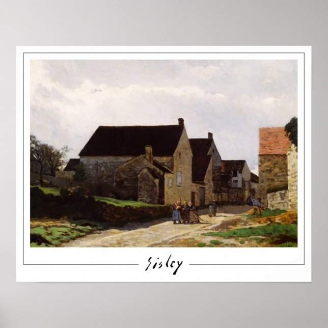 Alfred Sisley Zedign Affiche d'art #10 (Devant)