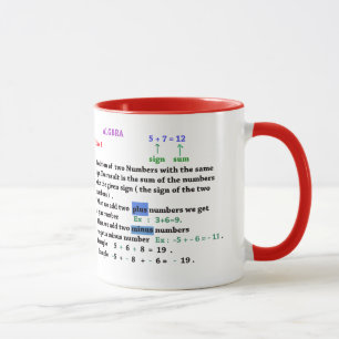 Algebra signe Mug