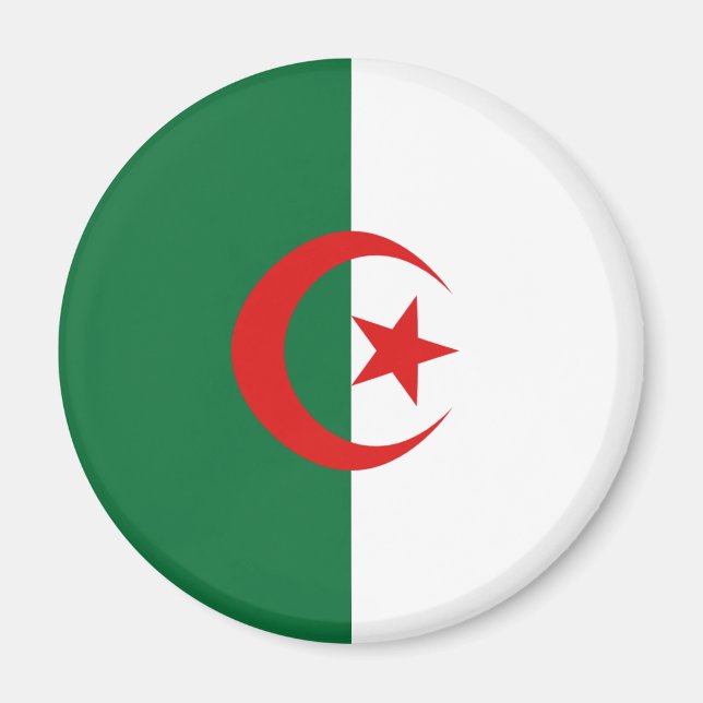 Algeria Fisheye Flag Magnet (Devant)
