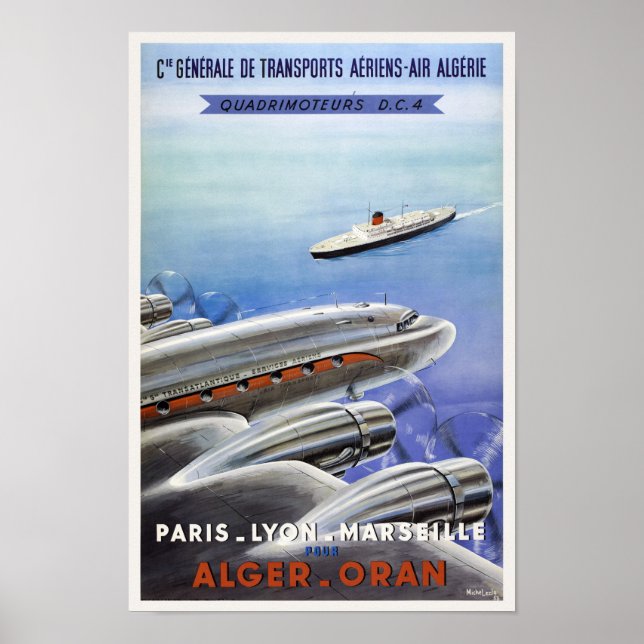 Algeria Vintage Travel Poster (Devant)