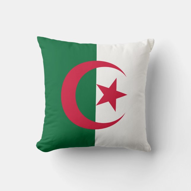 Algérie Drapeau américain MoJo Coussin (Recto)
