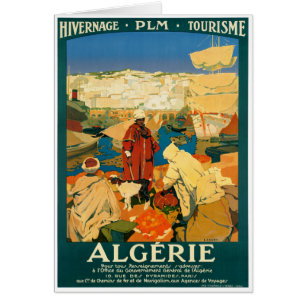 Algérie Poster Vintage voyage restauré
