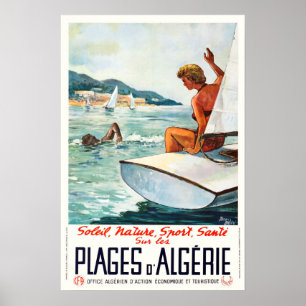Algérie, Soleil, Nature, Sport, Poster Voyage