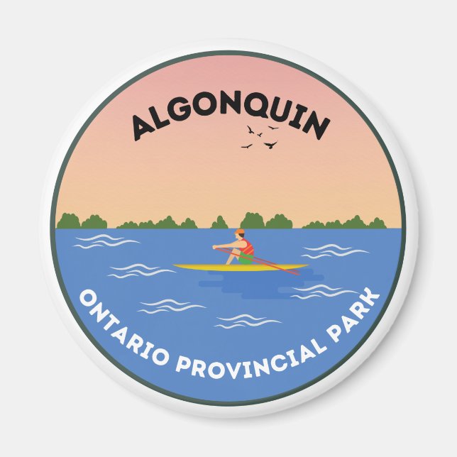 Algonquin Magnet du parc provincial de l'Ontario (Devant)