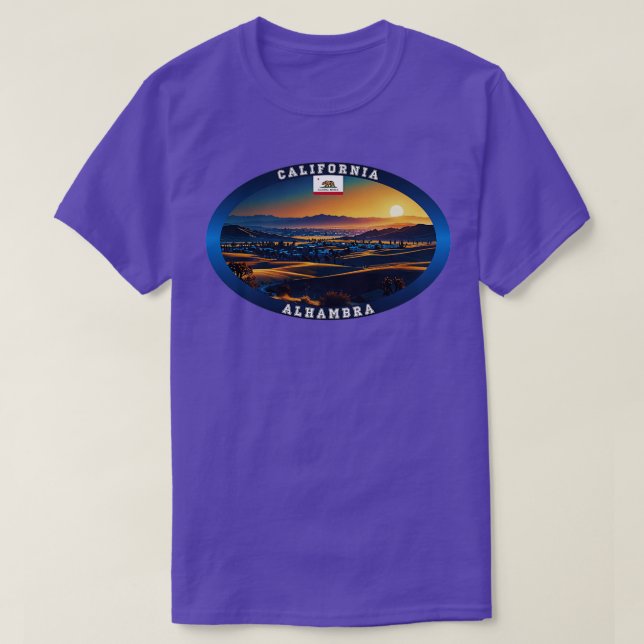 Alhambra California Travel TShirt (Design devant)
