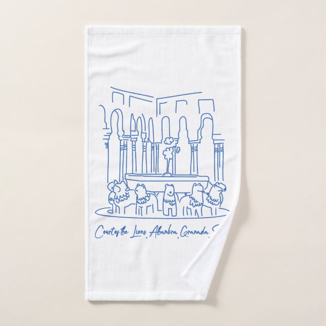 Alhambra Cour des Lions 1 (Serviette à main)