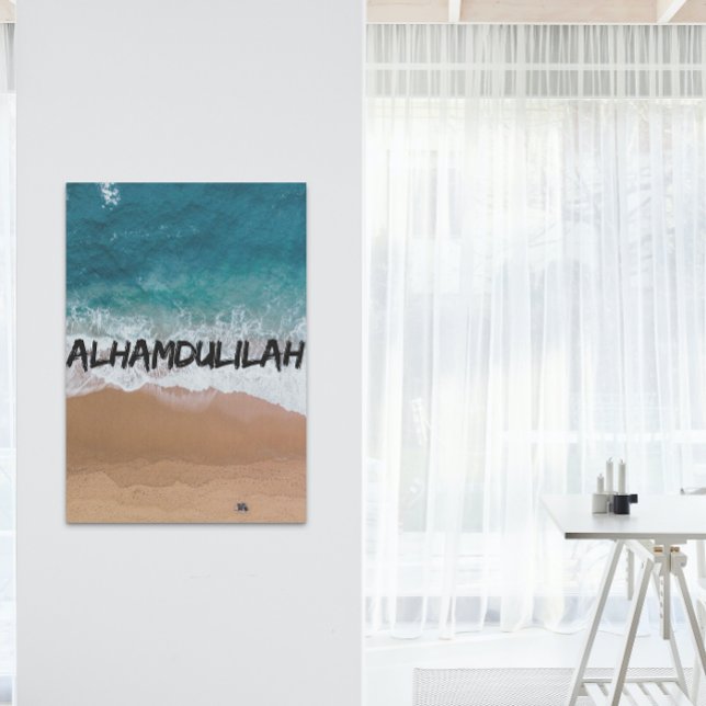 Alhamdulilah Beach Accueil Poster (Créateur téléchargé)