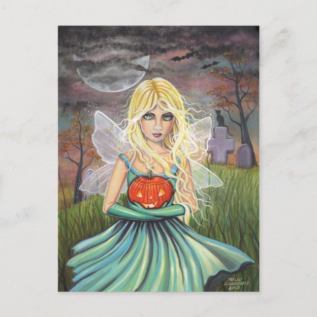 Alice à l'Halloween Carte postale de Molly Harriso (Devant)