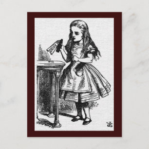 Alice au merveilleux John Tenniel Carte postale