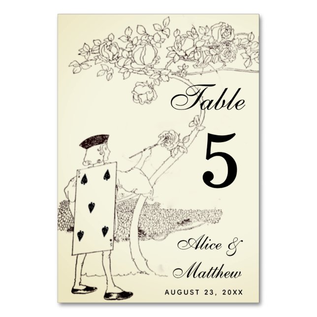 Alice au pays des merveilles 5 Carte de jeu Mariag (Dos)