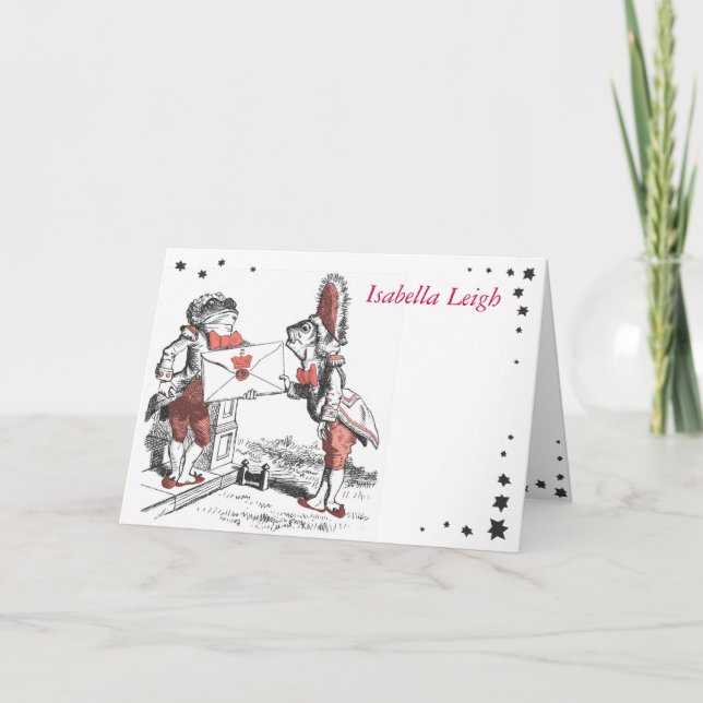 Alice au pays des merveilles Carte de remerciement (Devant)