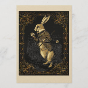 Alice au pays des merveilles Carte d'invitation
