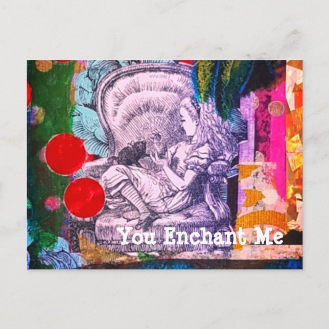 Alice au pays des merveilles Carte postale de styl (Devant)