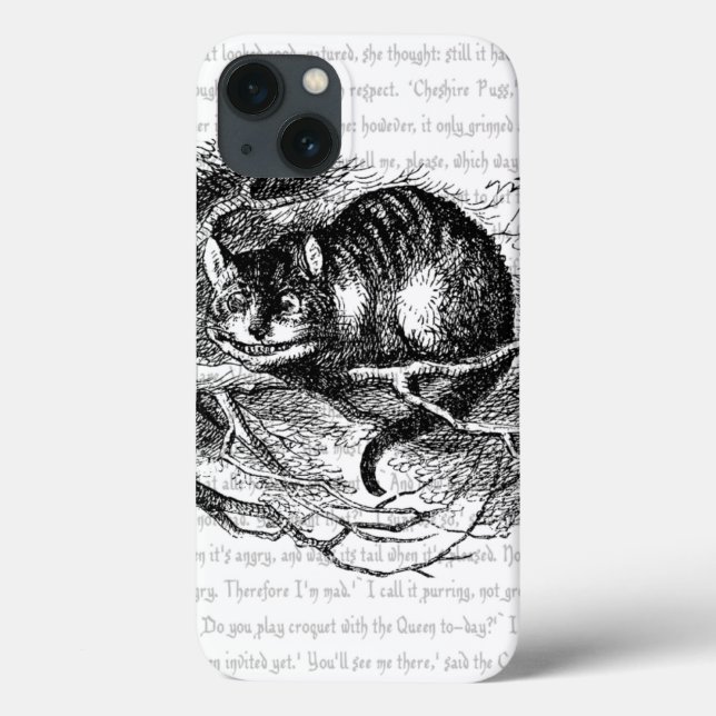 Alice au pays des merveilles | Cheshire Chat Coque (Verso)