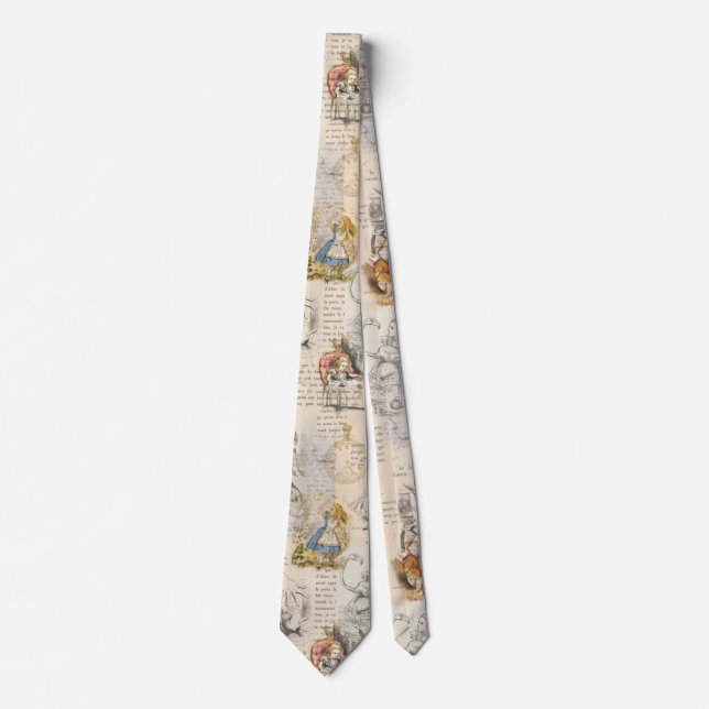 Alice au pays des merveilles Cravate Vintage du li (Devant)