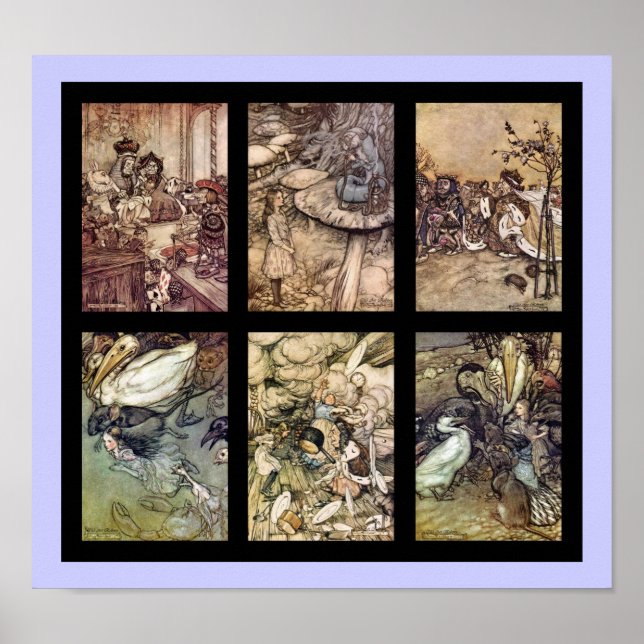 Alice Au Pays Des Merveilles Ensemble Poster vinta (Devant)