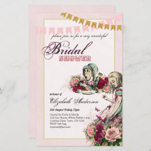 Alice au pays des merveilles Fête des mariées Invi