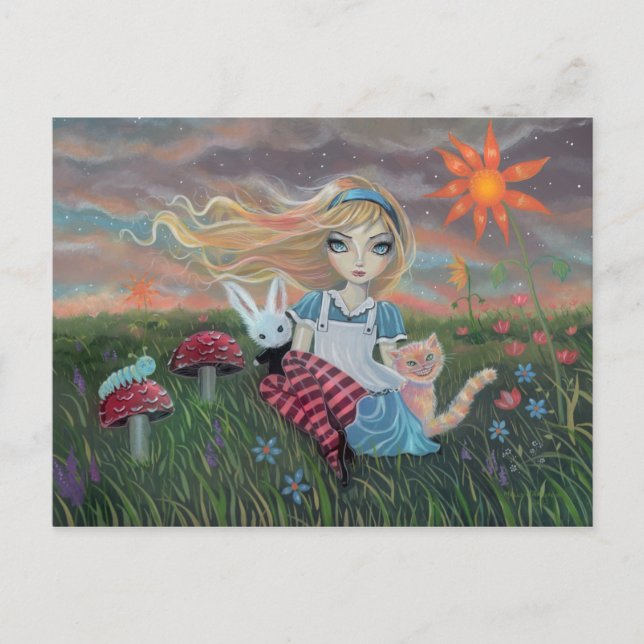 Alice au pays des merveilles Imaginaire Art Carte  (Devant)