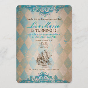 Alice au pays des merveilles - Invitation