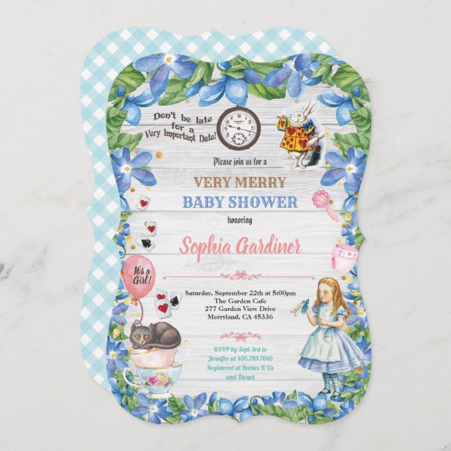 Alice au pays des merveilles : invitation à la dou (Devant / Derrière)