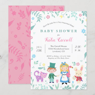 Alice au pays des merveilles Invitations de douche