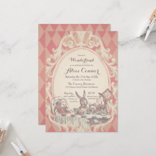 Alice au pays des merveilles Invitations de douche
