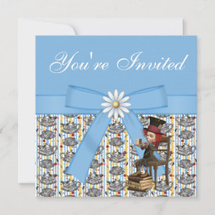 Alice au pays des merveilles Invitations du Tea Pa