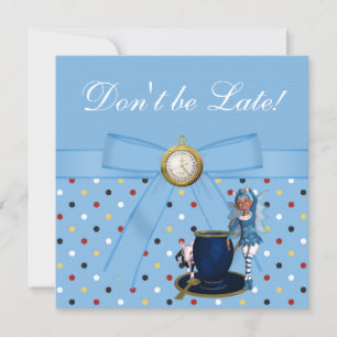 Alice au pays des merveilles Invitations du Tea Pa