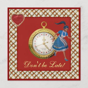 Alice au pays des merveilles Invitations du Tea Pa