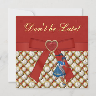 Alice au pays des merveilles Invitations du Tea Pa