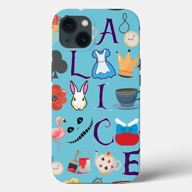 Alice au pays des merveilles iPhone 13 coque desig (Verso)