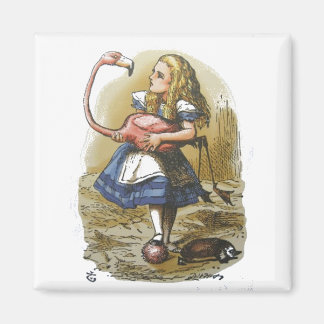 Alice au pays des merveilles Magnet de Flamant ros