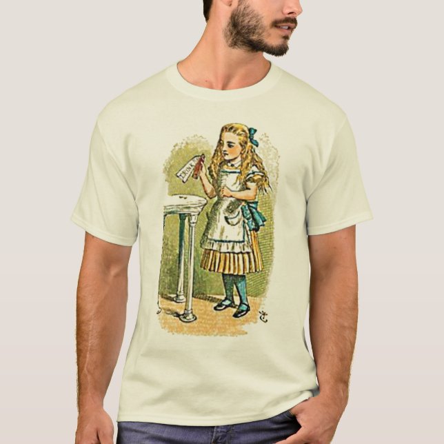 Alice au pays des merveilles "me boivent" T-shirt (Devant)