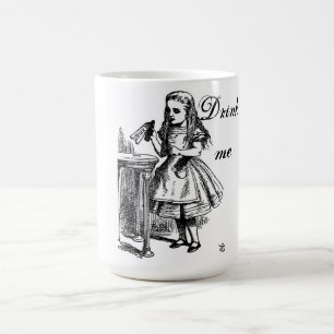 Alice au pays des merveilles "me boivent" tasse