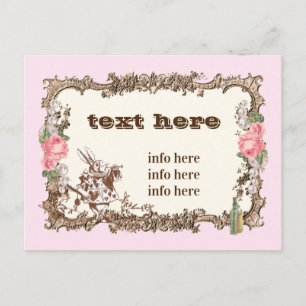 alice au pays des merveilles merci carte postale