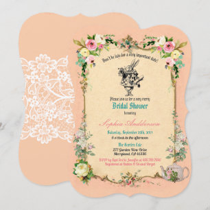 Alice au pays des merveilles nuptiale invitation r