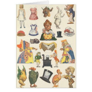 Alice au pays des merveilles, Papier à découper vi