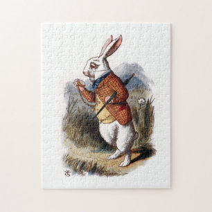 Alice au pays des merveilles Puzzle lapin blanc
