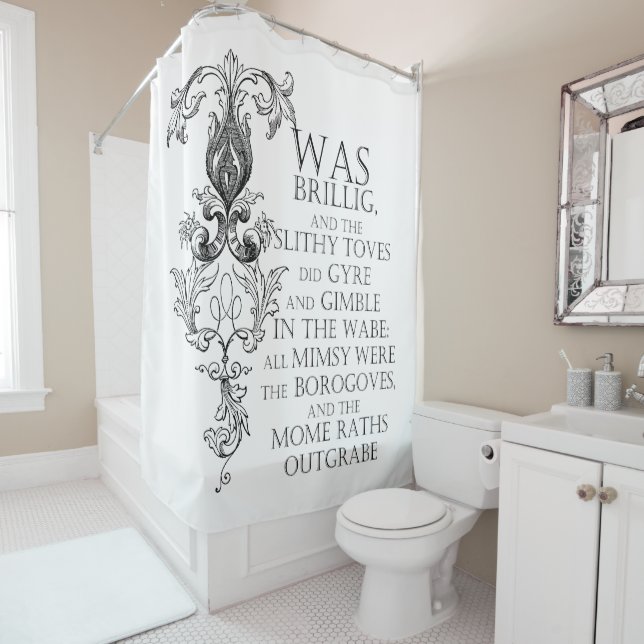 Alice Au Pays Des Merveilles Rideau De Douche Jabb (En situation)