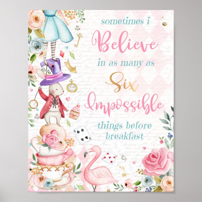 Alice Au Pays Des Merveilles Symbole De Décoration (Devant)