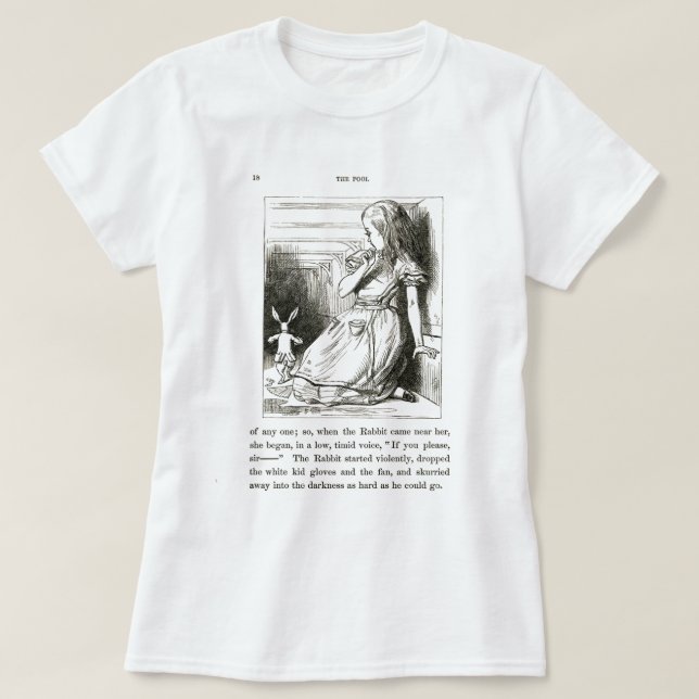 Alice au pays des merveilles T-shirt (Design devant)
