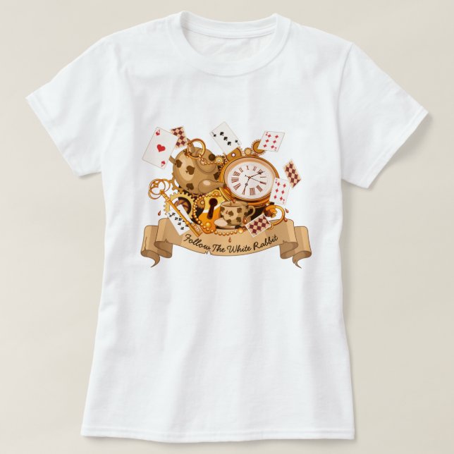 Alice au pays des merveilles T-shirt (Design devant)
