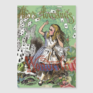 alice aventure cartes merveille pays chapeau lapin