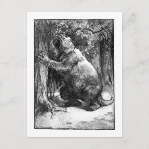 Alice B. Woodward : Carte postale Megatherium art