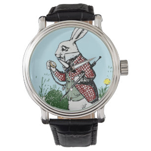 Alice chez le lapin de blanc de montre de